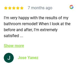 Five-star Google review from a ValleyBuild remodeling customer