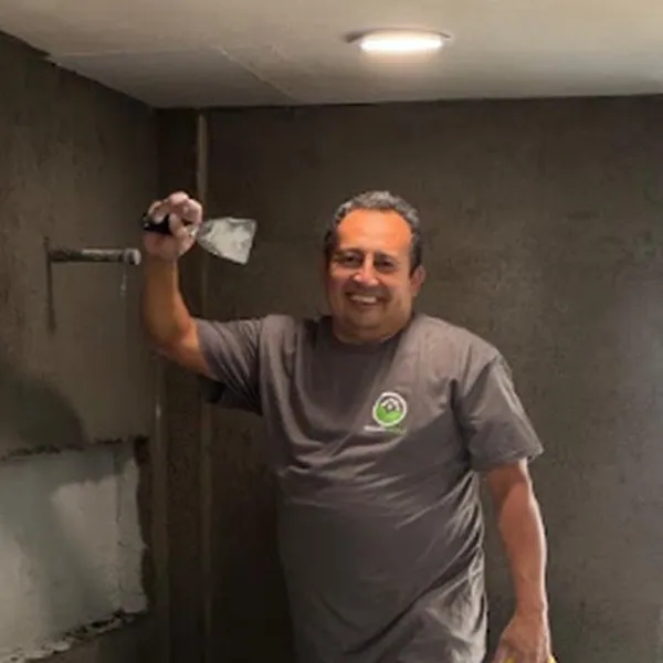 ValleyBuild crew member on a remodeling job site